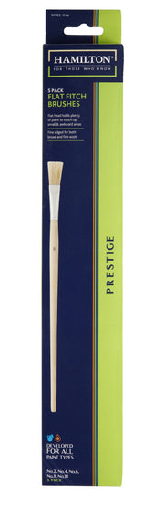 Hamilton Prestige Fitch Flat Brushes 5 Pack — Trade Pack of 6