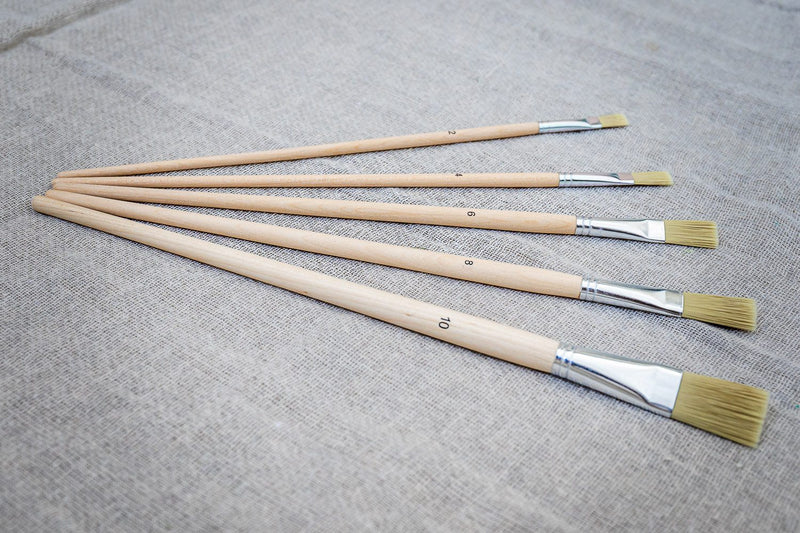 Hamilton Prestige Fitch Flat Brushes 5 Pack — Trade Pack of 6