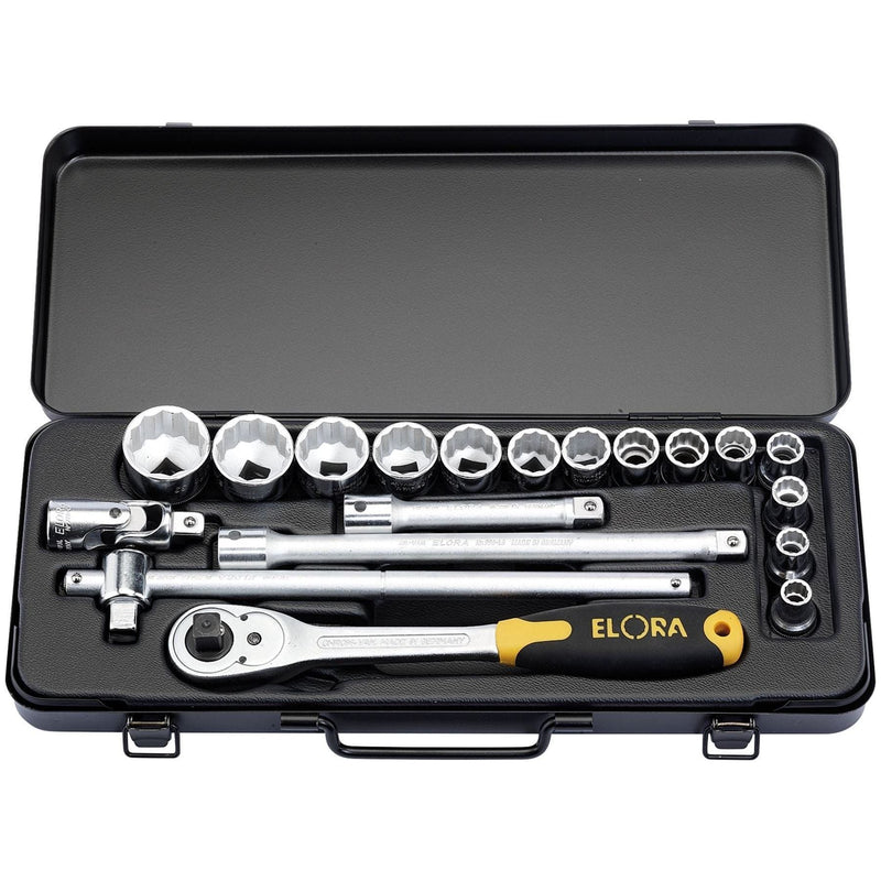 Draper Metric Socket Set, 1/2" Sq. Dr. (19 Piece) 15356 Draper - Town Tools 