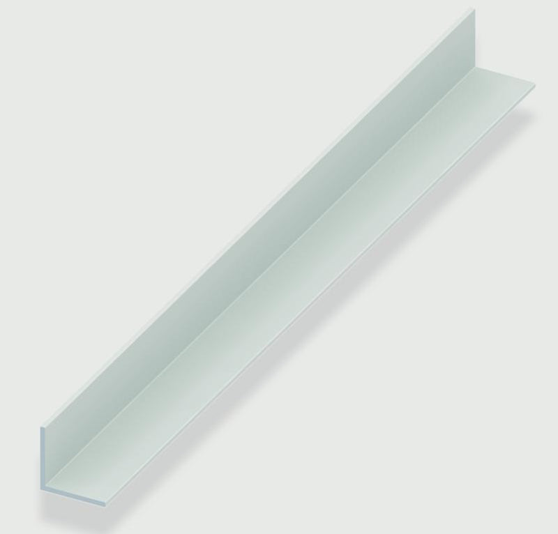 Rothley Angle Equal Sided - White Plastic 25mm x 25mm x 2mm x 2m
