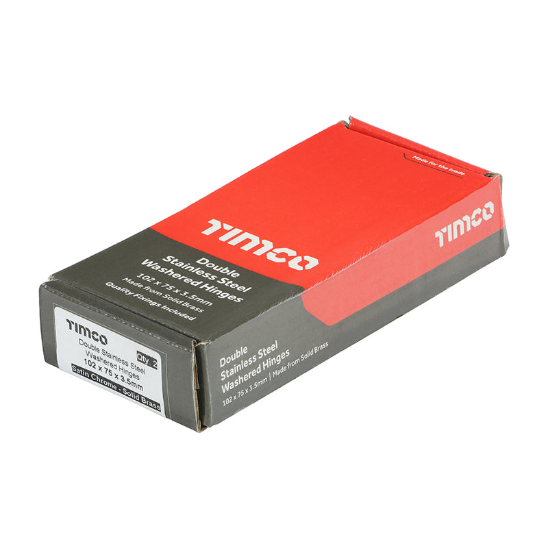 TIMCO Double Stainless Steel Washered Brass Hinges