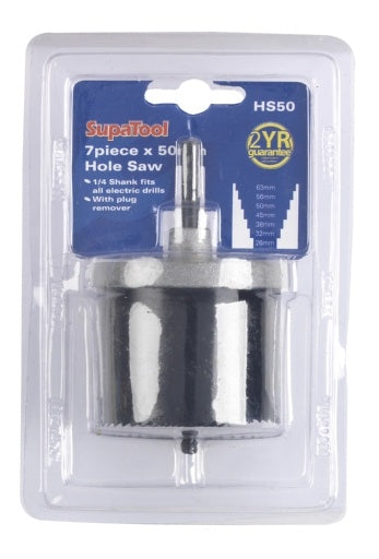 SupaTool Hole Saw 25mm, 7 Piece