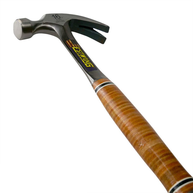 Draper 23506 Estwing E16C Curved Claw Hammer with Leather Grip, 16oz/448g