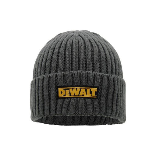 Dewalt Power Tools Indianapolis Grey Knitted Beanie Hat DeWALT Power Tools - RockBottom Northampton