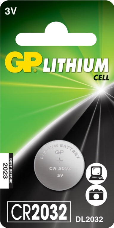 GP Lithium Button Cell Battery CR2032 Single