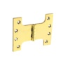 Securit Parliament Hinges Polished Brass (1 1/2 Pair) 4" x 3" x 5" - Pack of 1