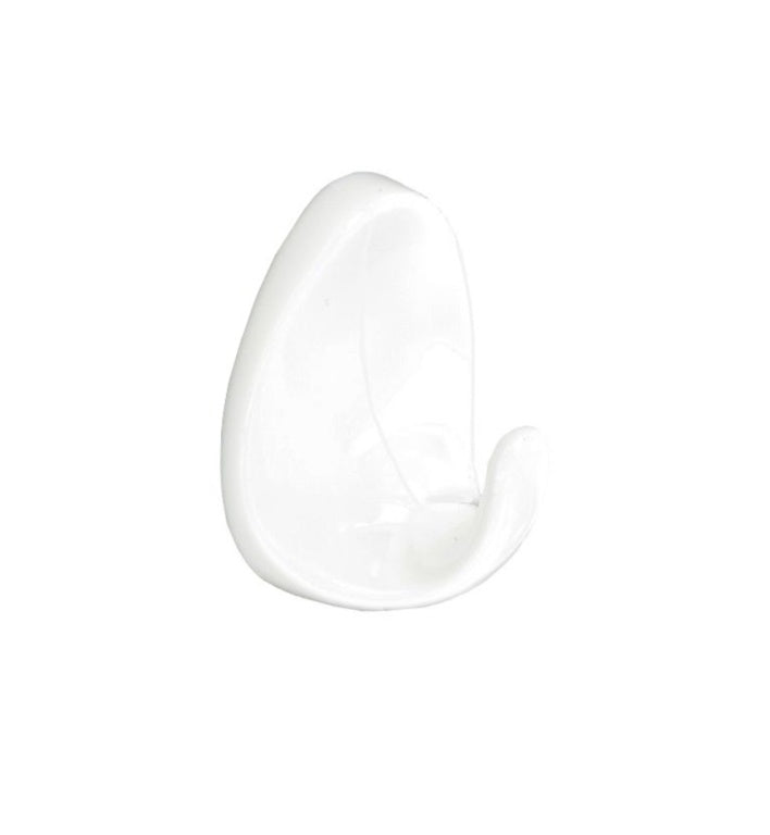 Securit Oval Self-Adhesive Hooks White (2) Large