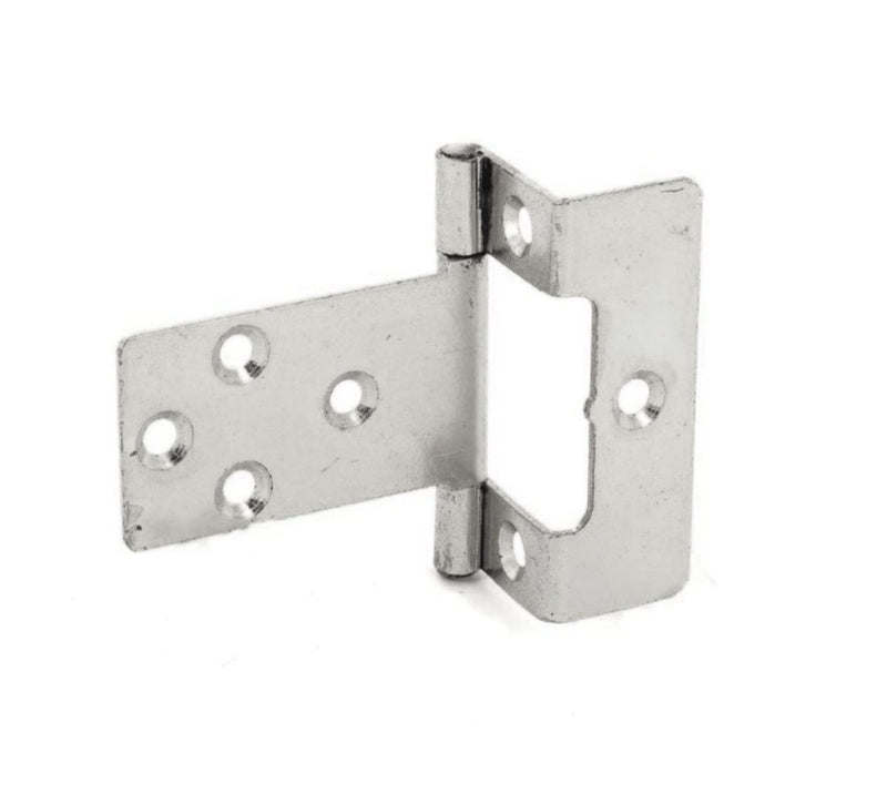 Securit Flush Hinges 5/8" Cranked Zinc Plated (Pair) 50mm