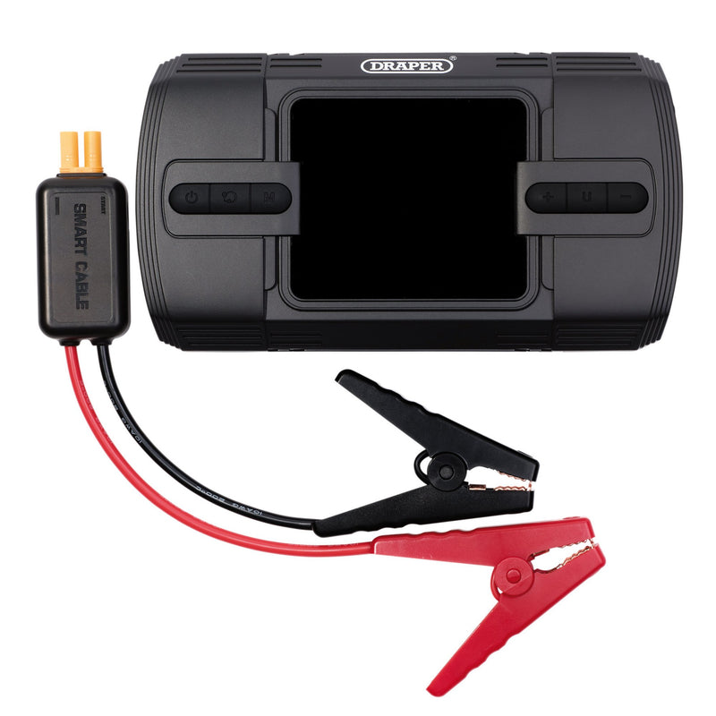 Draper 23722 12V Lithium Jump Starter and Tyre Inflator, 1200A