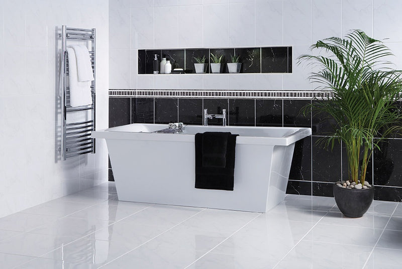 British Ceramic Tile Elgin Marbles White Field 248x398mm | White