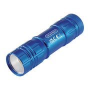 Draper COB LED Aluminium Hand Torch, 3W, 85 Lumens, 3 x AAA Batteries Supplied Draper - Town Tools