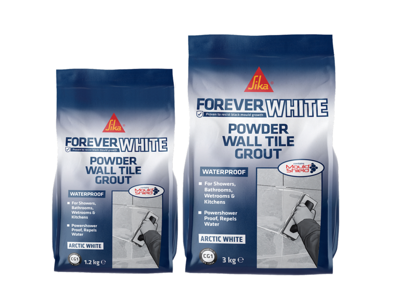 Sika Forever White Powder Wall Tile Grout 1.2kg Arctic White