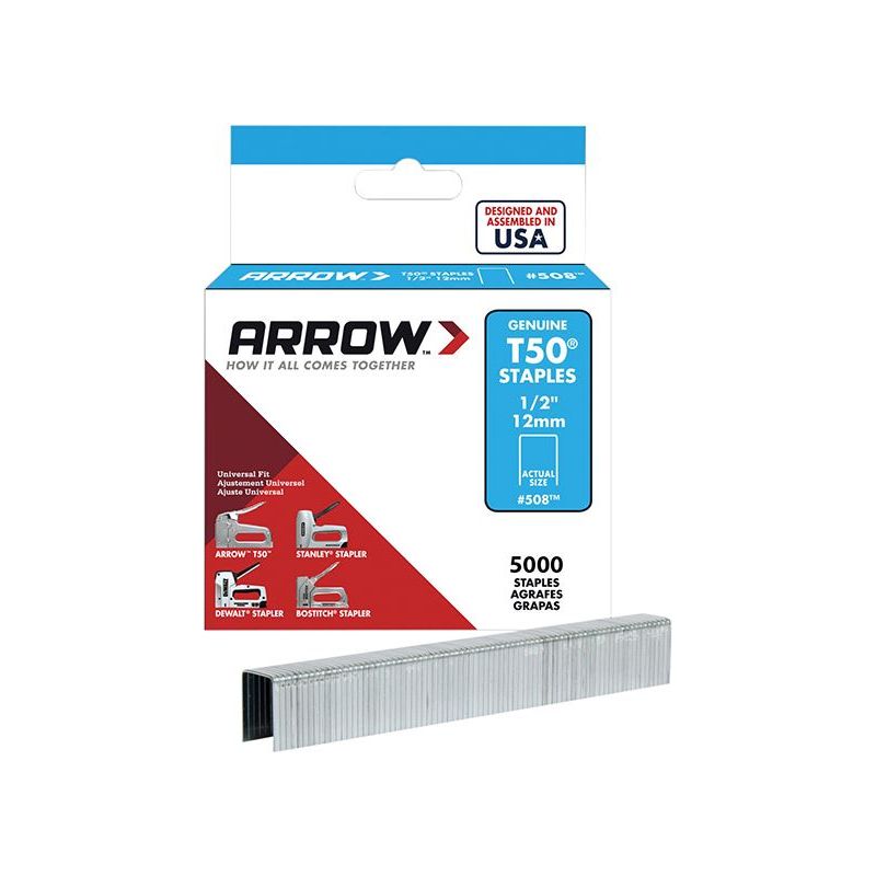 Arrow T50 Staples 12mm (1/2in) (Bulk Pack 5000) Arrow - RockBottom Northampton 