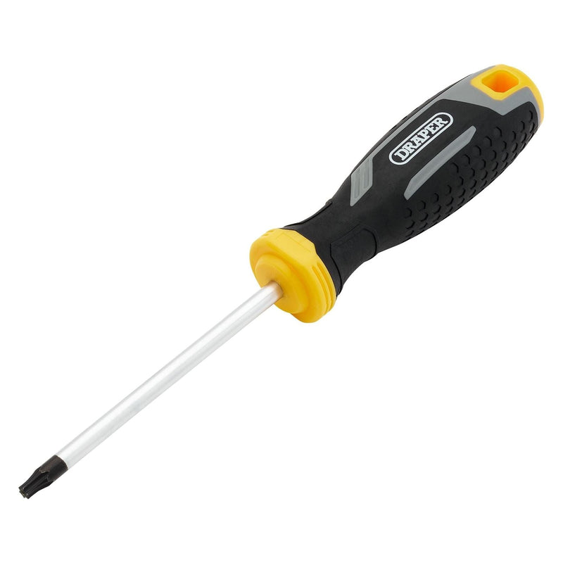 Draper Draper TX-STAR Tamperproof Soft Grip Screwdriver, T25H x 100mm Draper - Town Tools