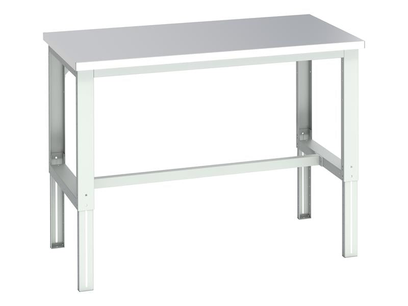 Bott Cubio Adjustable Bench, Stainless Steel Clad Top 1500 x 900mm
