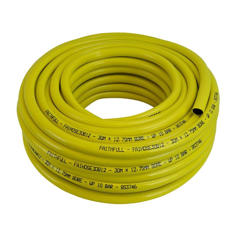 Faithfull Heavy-Duty Reinforced Builder's Hose 30m 12.5mm (1/2in) Diameter Faithfull - RockBottom Northampton