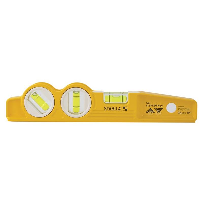 Stabila 81 SV REM W45 Rare Earth Magnetic Torpedo Level 25cm Fixed Stabila - RockBottom Nothampton