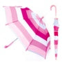 Drizzles Childs Pink Striped Umbrella Pink Only