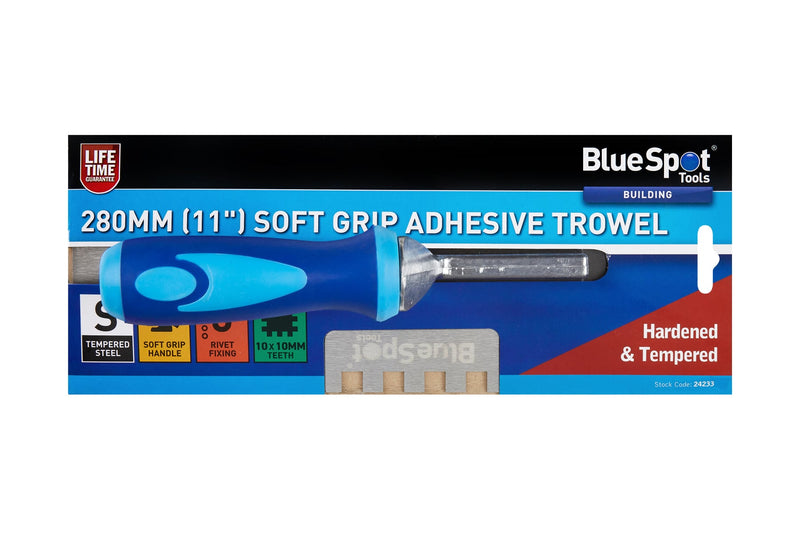 Blue Spot Tools 280mm (11") Soft Grip Adhesive Trowel Teeth