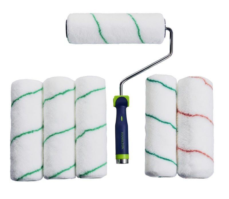 Hamilton Prestige 7 Piece 9″ Medium & Long Pile Roller Kit — Trade Pack of 6