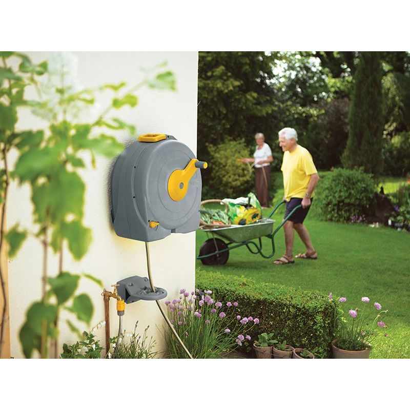 Hozelock 2496 Wall Mounted 40m Fast Reel + 40m of 12.5mm Hose Hozelock - RockBottom Northampton