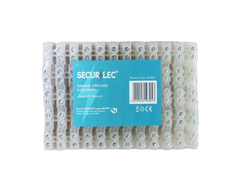 Securlec Terminal Strips 10 x 12 Strips 5A 6mm²