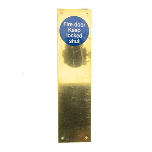 12" x 3" PB Fdkls Finger Plate