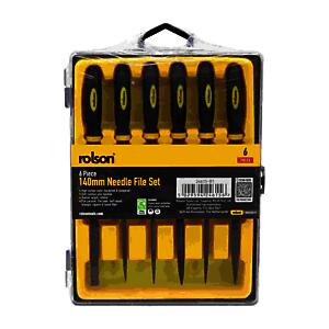Rolson Needle File Set 6 Piece 140mm