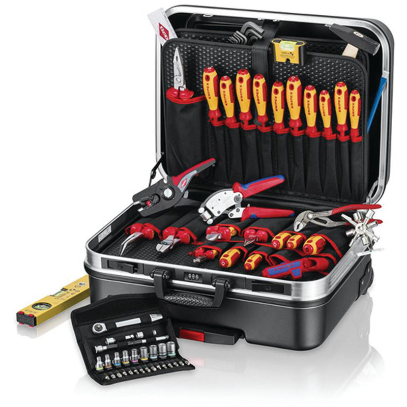 Draper 25019 KNIPEX 00 21 06 Tool Case "BIG Basic Move" ElectricPlus, 68 Parts