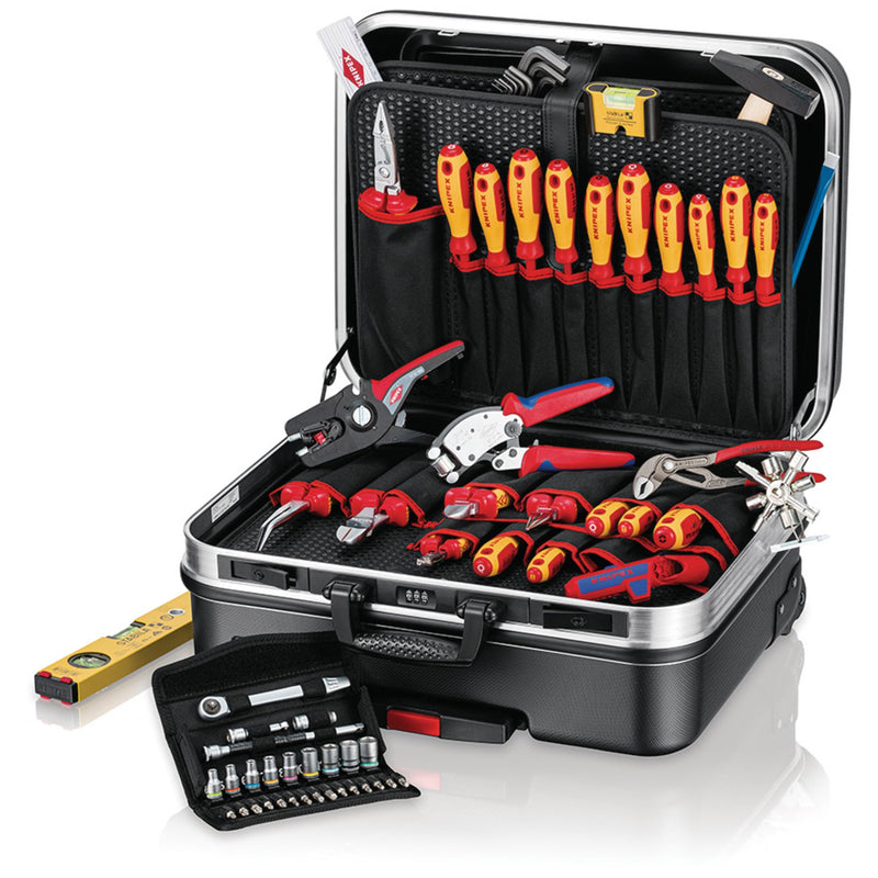 Draper 25019 KNIPEX 00 21 06 Tool Case "BIG Basic Move" ElectricPlus, 68 Parts