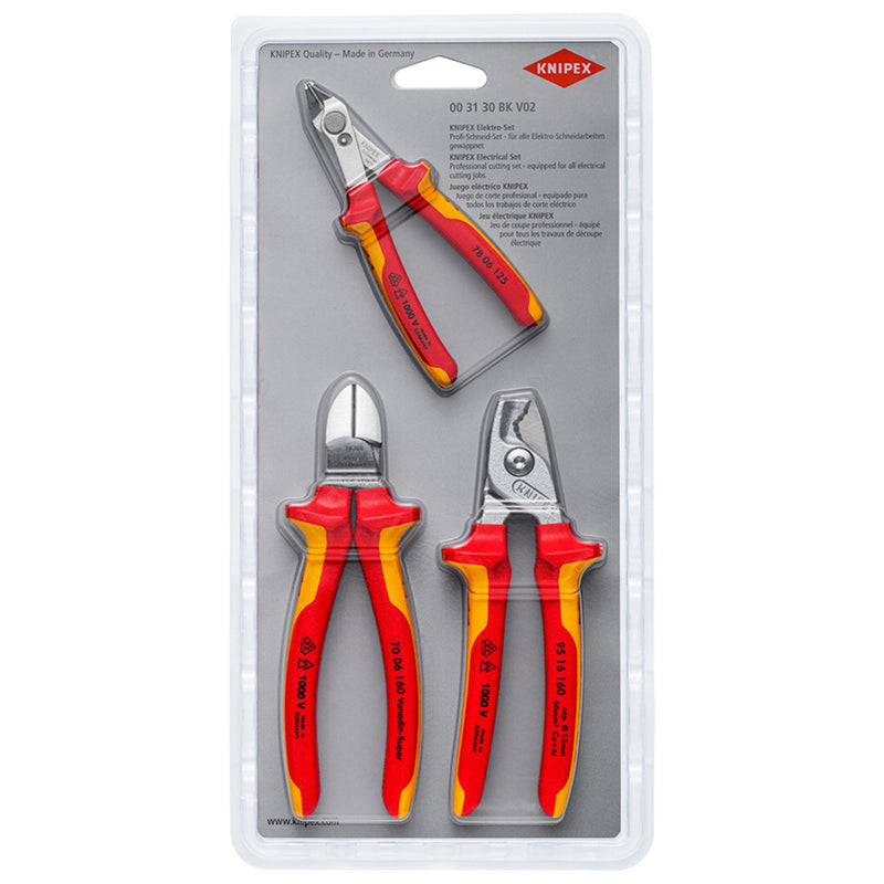 Draper 25032 KNIPEX 00 31 30 BK V02 Electrical Cutting Set