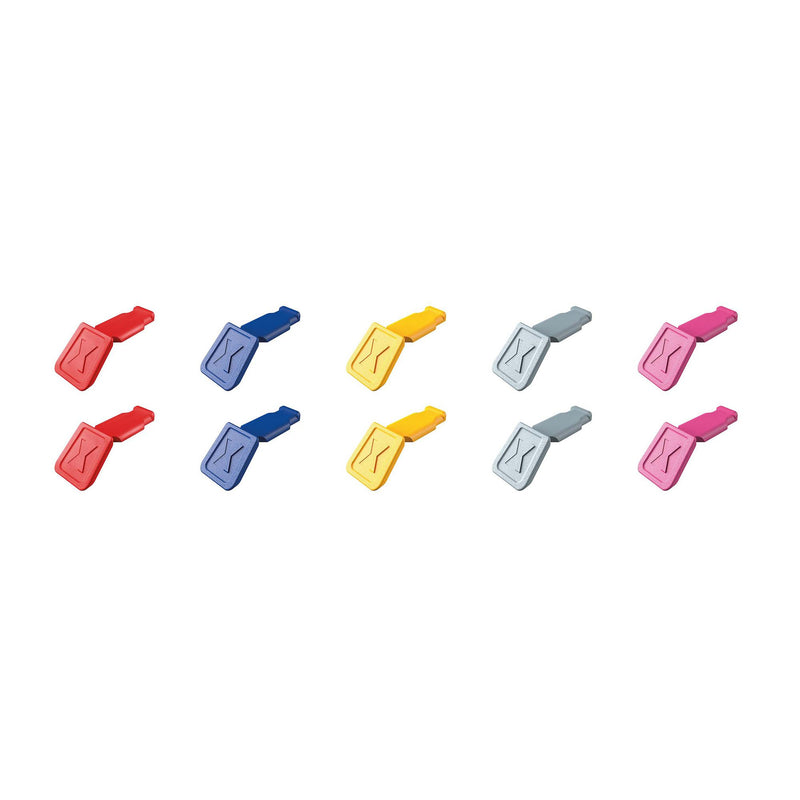Draper 25066 KNIPEX 00 61 10 C V01 ColorCode Clips Color Mix 1 (10 Pieces), 122mm