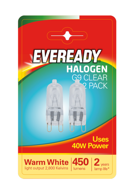 Eveready G9 Capsule Clear BL2 40W