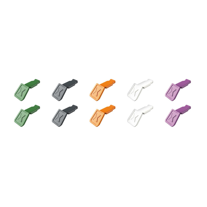 Draper 25073 KNIPEX 00 61 10 C V02 ColorCode Clips Color Mix 2 (10 Pieces)  122 mm
