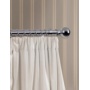 Woodside Chrome Finish Curtain Pole 240cm, 28mm diameter