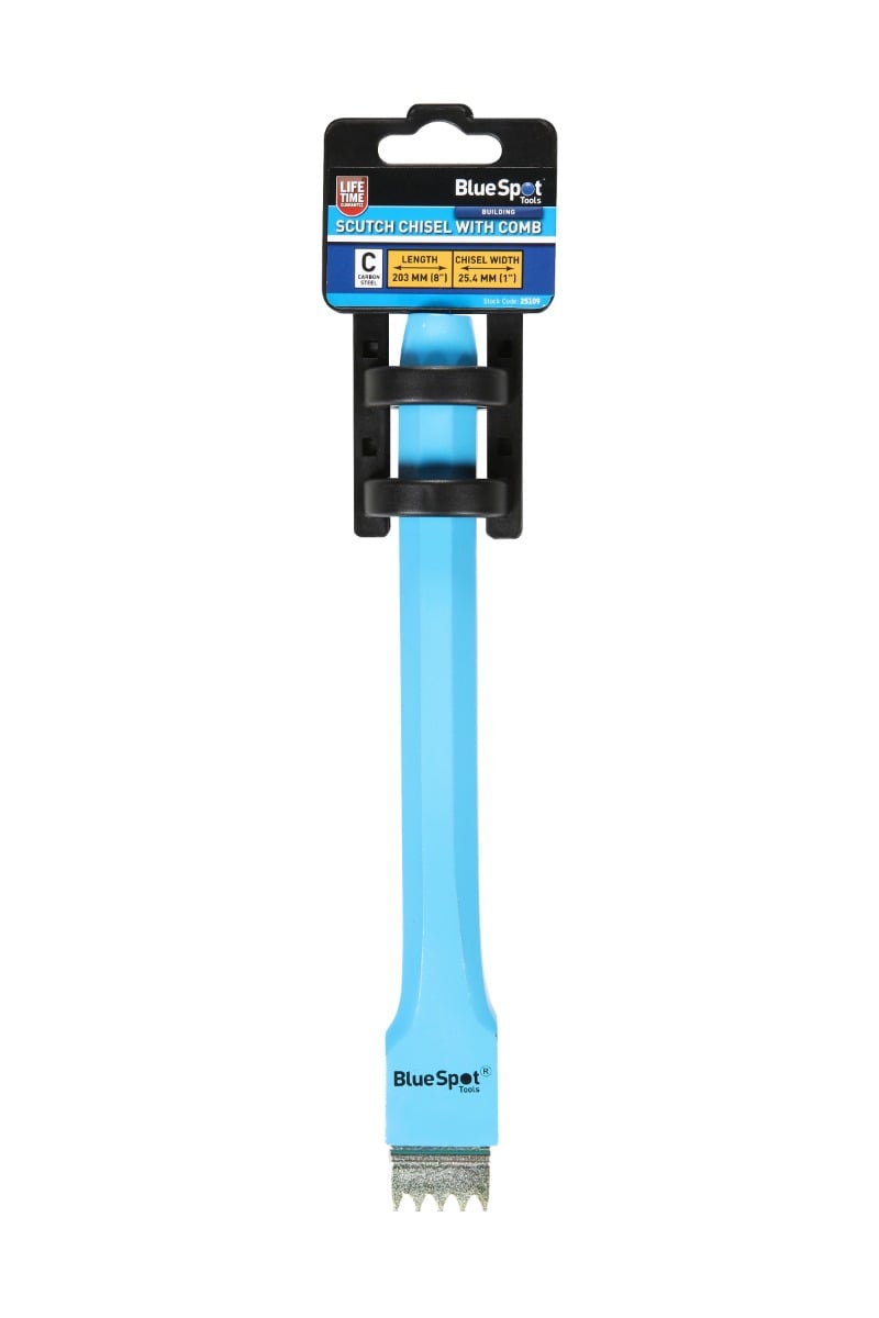 Blue Spot Tools 8" X 1" Scutch Chisel With Comb