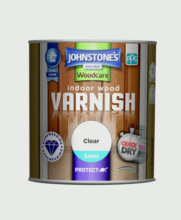 Johnstone's Indoor Wood Varnish - Clear Satin 250ml