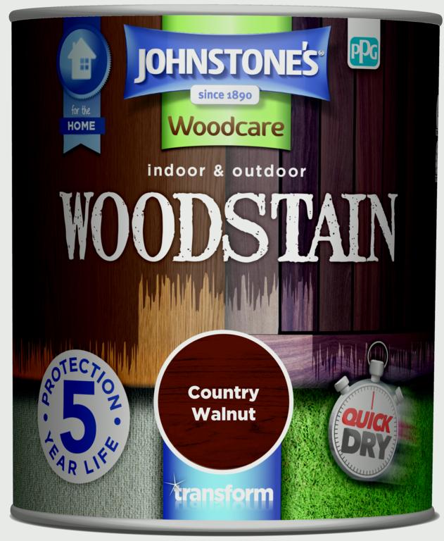 Johnstone's Indoor & Outdoor Woodstain 750ml Walnut