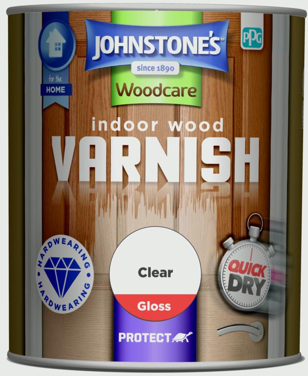 Johnstone's Indoor Wood Varnish - Clear Gloss 750ml