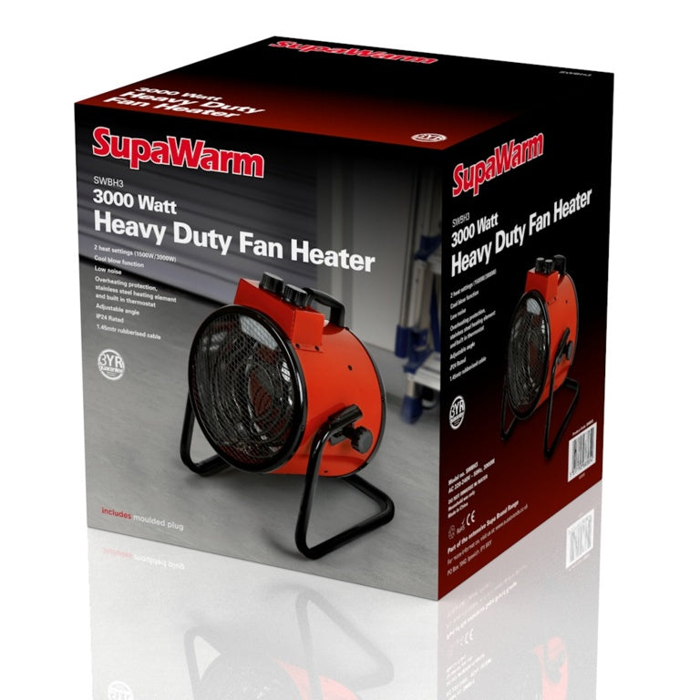 SupaWarm Heavy Duty Space Heater 3000w