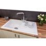 Reginox White Ceramic Reversible Sink 1 Bowl