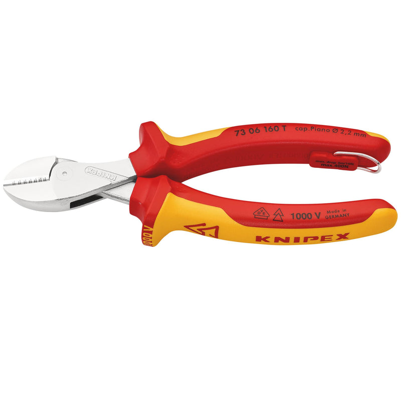 Draper 25610 KNIPEX 73 06 160 T BK X-Cut® VDE Compact Diagonal Cutter, 160mm