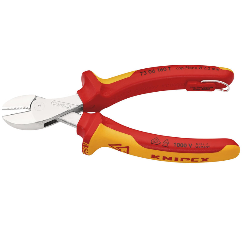 Draper 25610 KNIPEX 73 06 160 T BK X-Cut® VDE Compact Diagonal Cutter, 160mm