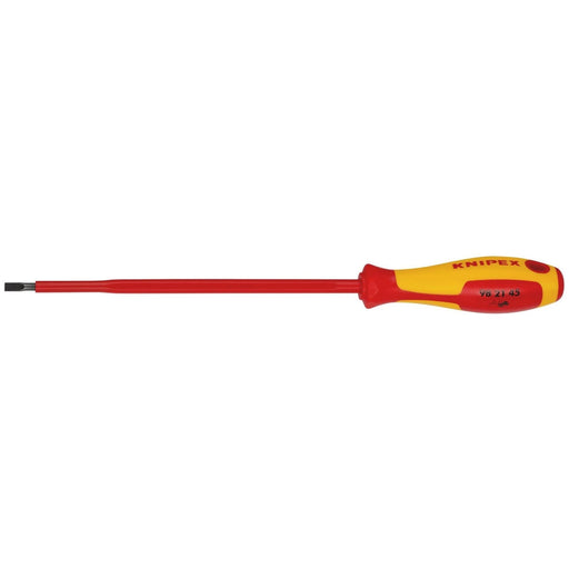 Draper Knipex 98 21 45 VDE Insulated Slotted Screwdriver, 4.5 x 180mm Draper - Town Tools