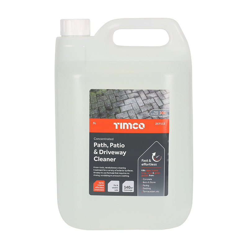 TIMCO Path Patio & Driveway Cleaner, High Strength, Spray & Leave Outdoor Cleaner