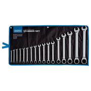 Draper Draper HI-TORQ Metric Ratchet Combination Spanner Set (17 Piece) Draper - Town Tools
