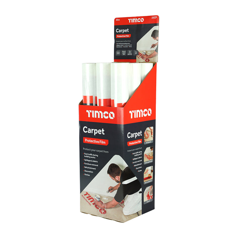 TIMCO Protective Film For Carpet - 100m x 0.6m