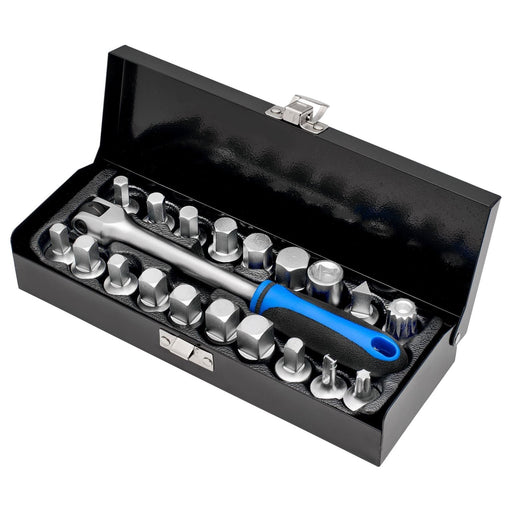 Draper Oil Drain Sump Plug Key Set, 3/4" Sq. Dr. (20 Piece) Draper - Town Tools