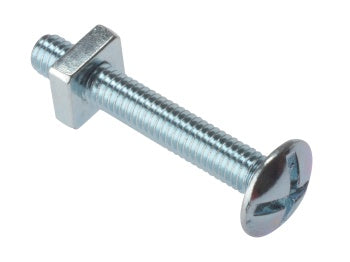 Roofing Bolt & Nut ZP M6x80 25 Per Bag (D27)