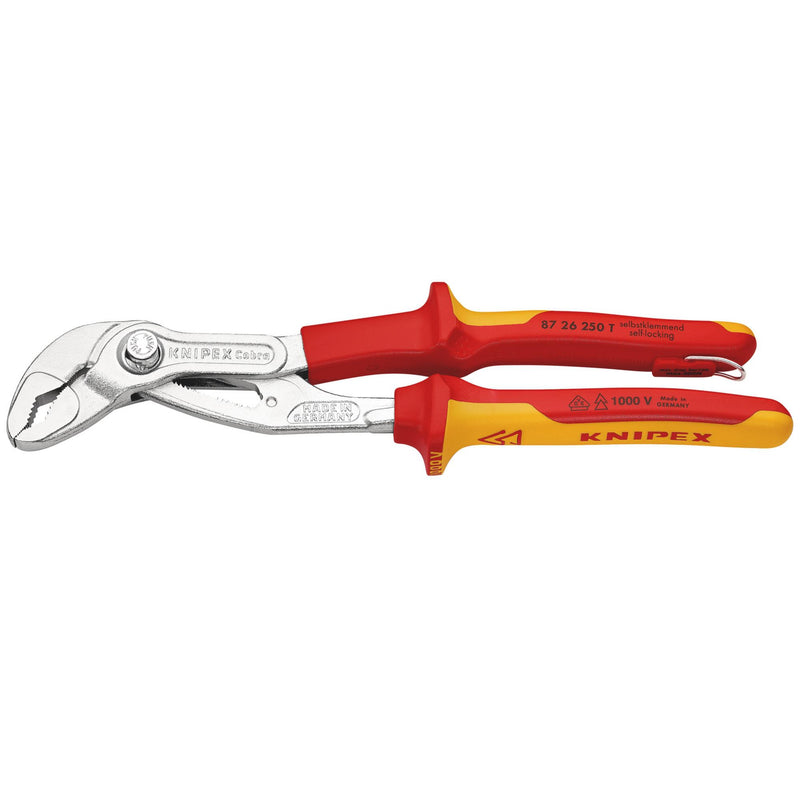 Draper 26007 KNIPEX 87 26 250 T BK Cobra® VDE High-Tech Water Pump Pliers, 250mm